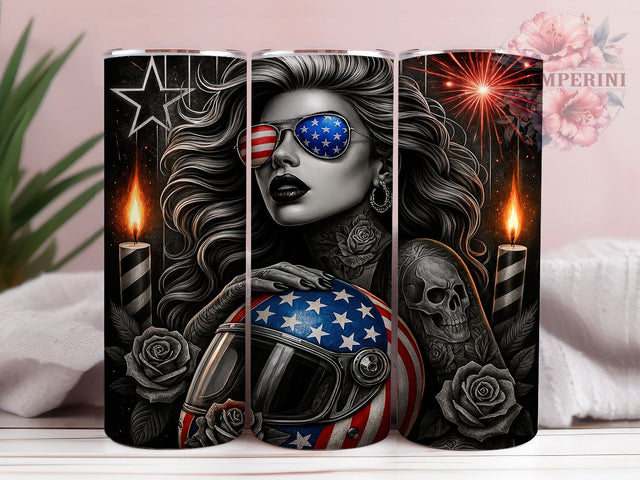 Fierce & Free Afro Liberty Tumbler, 4th Of July Woman Tumbler, Melanin Magic Tumbler, Black Lady Liberty Wrap, Patriotic Afro Woman Tumbler, Empowerment Tumbler Design Sublimation Li Zamperini 