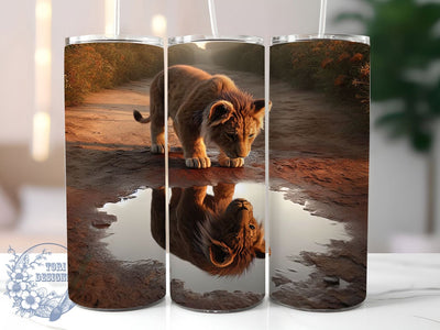 Fierce King of Jungle Lion Tumbler Wrap, Lion PNG Design, Wild Animal Sublimation, 20oz Lion Tumbler, African Wildlife Art, King Of Jungle Wrap, Fierce Lion Design Sublimation ToriDesigns 