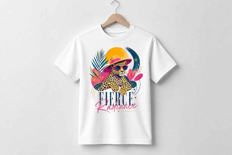 Fierce Leopard PNG | Fashion Leopard Sublimation Design SVG BillahCrafts 