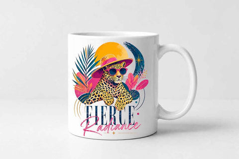 Fierce Leopard PNG | Fashion Leopard Sublimation Design SVG BillahCrafts 