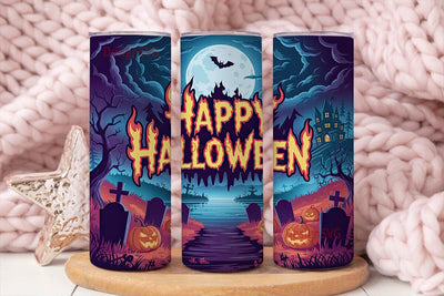 Fiery Halloween 20oz Tumbler Wrap Sublimation DesignSVG 
