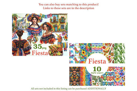 Fiesta Clipart | Cinco De Mayo PNG Bundle SVG GlamArtZhanna 