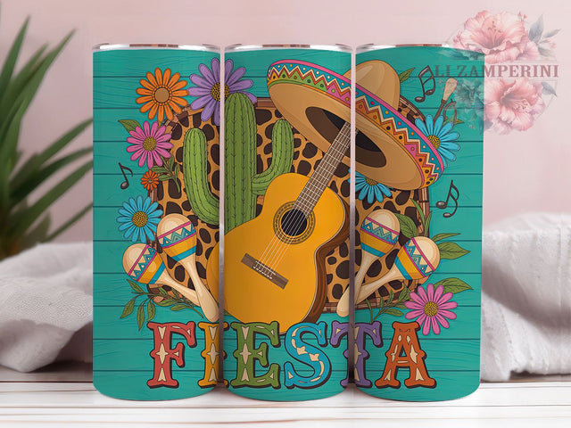 Fiesta Mexican Party Tumbler, Fiesta Drinkware, Cinco De Mayo Cup, Colorful Celebration Mug, Mexican Culture Gift, Festive Tumbler Wrap, South Of The Border Cup Sublimation Li Zamperini 