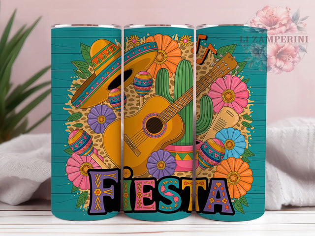 Fiesta Mexican Party Tumbler, Fiesta Drinkware, Cinco De Mayo Cup, Colorful Celebration Mug, Mexican Culture Gift, Festive Tumbler Wrap, South Of The Border Cup Sublimation Li Zamperini 