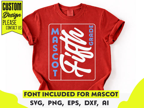 Fifth Grade Crew SVG, Mascot T-Shirt Design SVG DesignDestine 