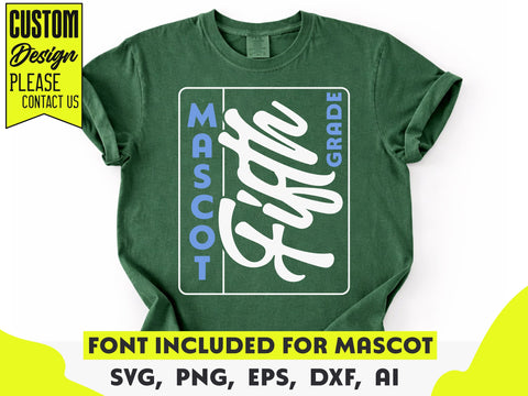 Fifth Grade Crew SVG, Mascot T-Shirt Design SVG DesignDestine 