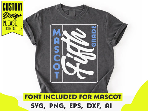 Fifth Grade Crew SVG, Mascot T-Shirt Design SVG DesignDestine 