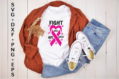 fight believe hope survive svg design, t shirt bundle SVG sk.swapon Roy 