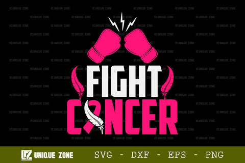 Fight Cancer SVG Fight Until You Win Tshirt Bundle Breast Cancer Quote Design SVG Unique Zone 