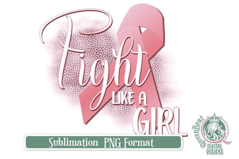Fight Like a Girl Leopard BCA Sublimation Sublimation QueenBrat Digital Designs 