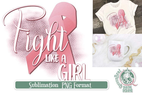 Fight Like a Girl Leopard BCA Sublimation Sublimation QueenBrat Digital Designs 