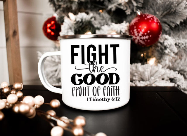 Fight the Good Fight of Faith Bible SVG SVG CraftingStudio 