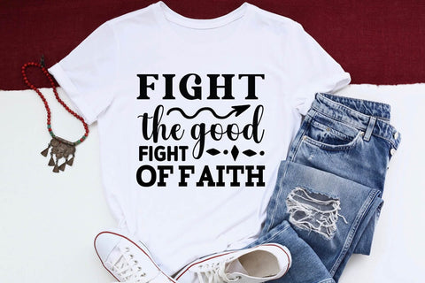 Fight the Good Fight of Faith SVG Angelina750 