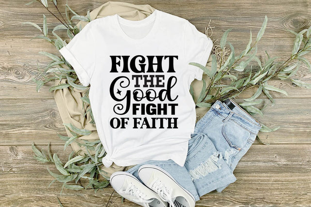 Fight the Good Fight of Faith SVG Angelina750 