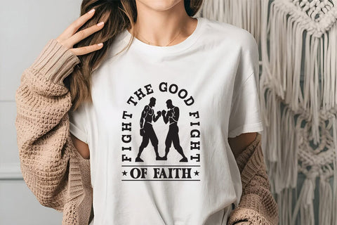 Fight the Good Fight of Faith SVG Angelina750 