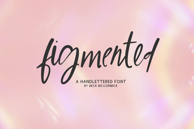 Figmented Script Font Beck McCormick 