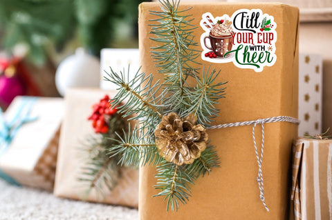 Fill your cup Sticker Design Sublimation Regulrcrative 