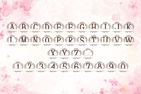 Finaris Split Monogram Font Font Dm Letter Studio 