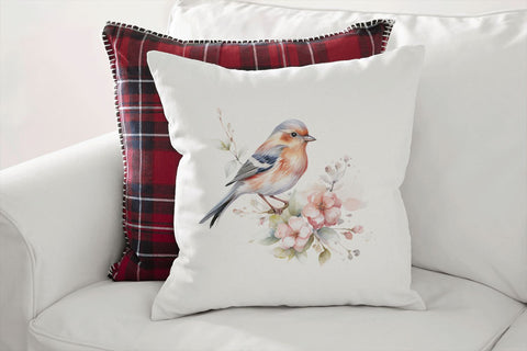 Finch Clipart PNG - Watercolor Bird Sublimation Design Sublimation BijouBay 