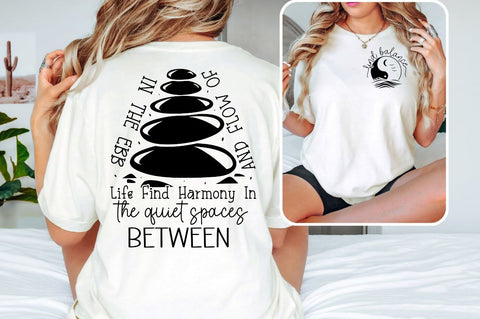 Find balance Front and Back SVG T shirt Design SVG Designangry 