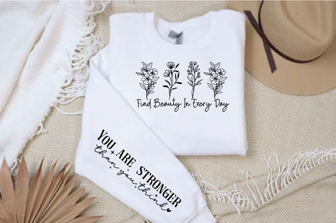 Find beauty in every day Sleeve SVG Design SVG Designangry 