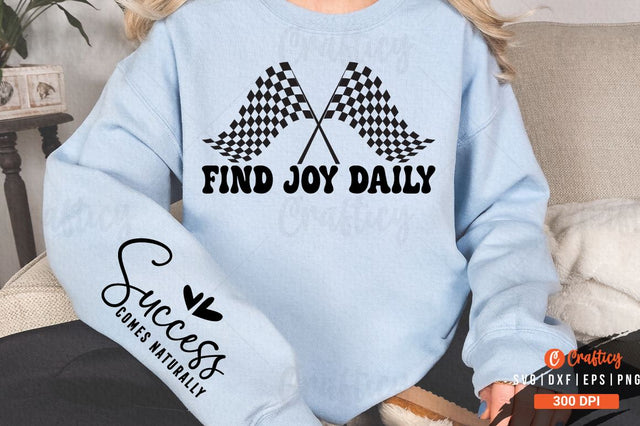 Find joy daily Sleeve SVG Design SVG Designangry 