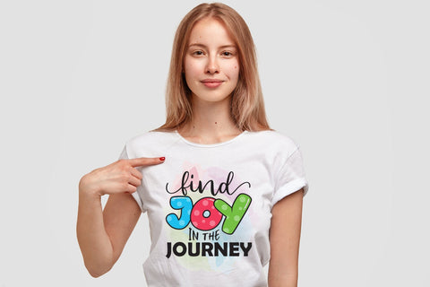 Find Joy in the Journey - Motivational Quote Sublimation Sublimation CraftLabSVG 