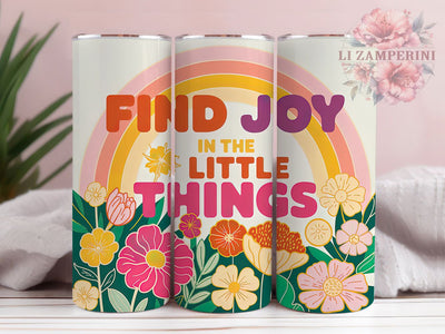 Find Joy Quote 20oz Tumbler Wrap, Boho Quotes, Positive Affirmation, Inspirational Gift, Motivational Tumbler, 20oz Tumbler Wrap, Sublimation PNG Sublimation Li Zamperini 