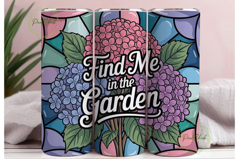 Find Me In The Garden 20oz Tumbler Wrap Sublimation PixelChick 