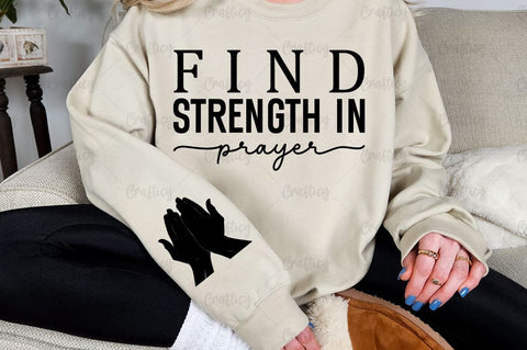 Find strength in prayer Sleeve SVG Design SVG Designangry 