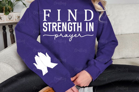 Find strength in prayer Sleeve SVG Design SVG Designangry 