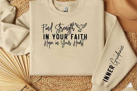 Find Strength in Your Faith Hope in Your Heart Sleeve SVG Design SVG Designangry 