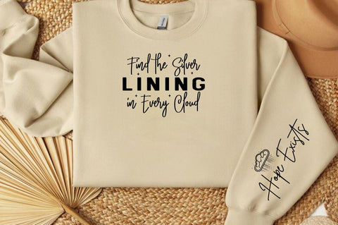 Find the Silver Lining in Every Cloud Sleeve SVG Design SVG Designangry 