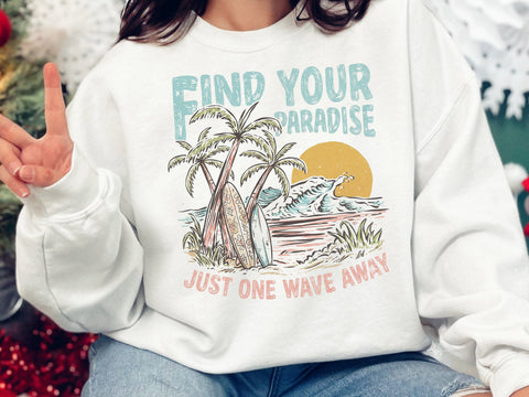 Find Your Paradise Beach PNG SVG DesignDestine 