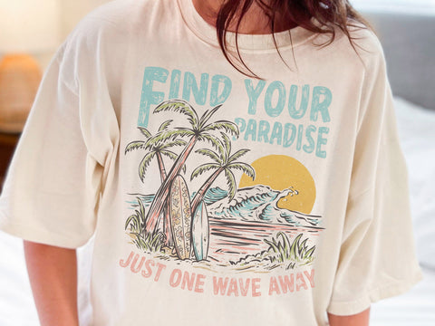 Find Your Paradise Beach PNG SVG DesignDestine 