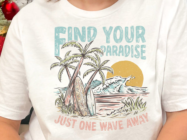Find Your Paradise Beach PNG SVG DesignDestine 