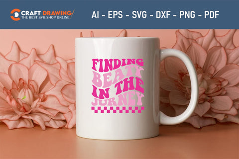 Finding Beaty In The Jurney Breast Cancer SVG, Pink Awareness Ribbon Svg, Heal Cancer Svg, Cancer Awareness Svg, Fight Cancer Svg, Cancer, Svg Files For Cricut SVG Debashish Barman 