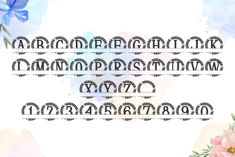 Finoria Split Monogram Font Font Dm Letter Studio 