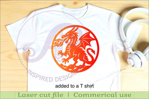 Fire Breathing Dragon wall sign svg laser cut SVG APInspireddesigns 