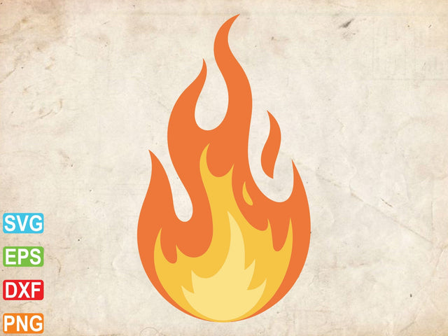 Fire Cut Files,Flame Svg,Flame Cut File,Fire Clipart SVG Creativeart88 