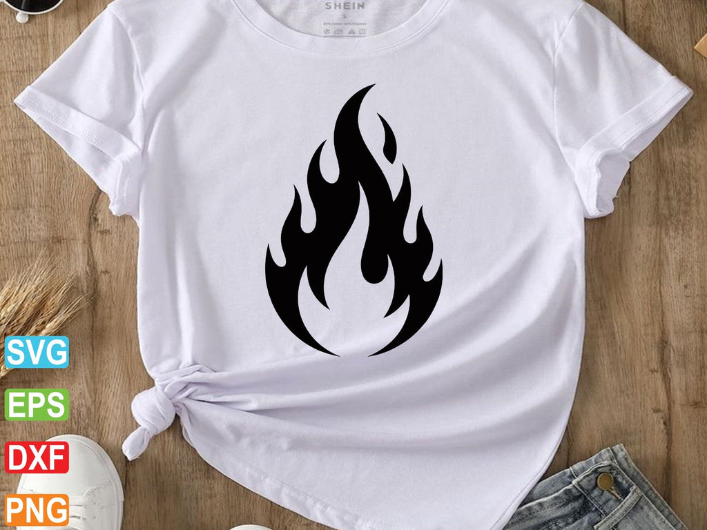 Fire Cut Files,Flame Svg,Flame Cut File,Fire Clipart - So Fontsy