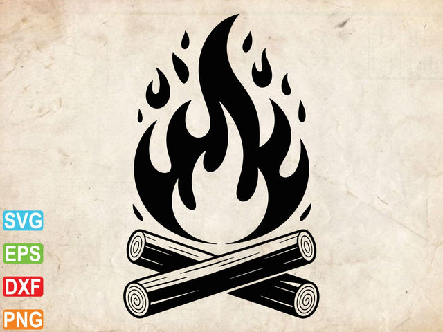 Fire Cut Files,Flame Svg,Flame Cut File,Fire Clipart SVG Creativeart88 