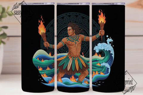 Fire Dancer Tumbler Wrap PNG Sublimation sassyprint 
