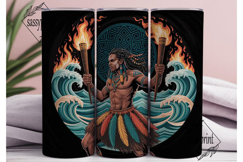 Fire Dancer Tumbler Wrap PNG Sublimation sassyprint 