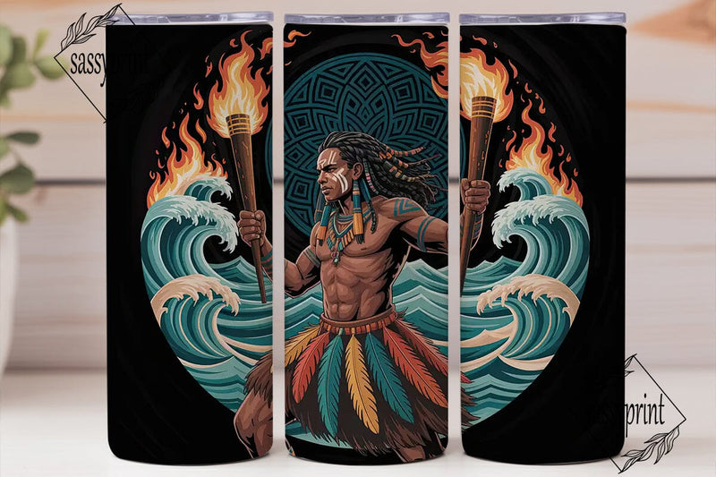 Fire Dancer Tumbler Wrap PNG Sublimation sassyprint 
