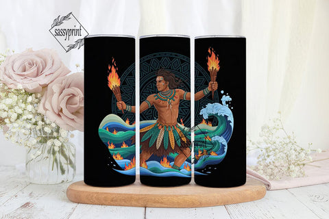 Fire Dancer Tumbler Wrap PNG Sublimation sassyprint 