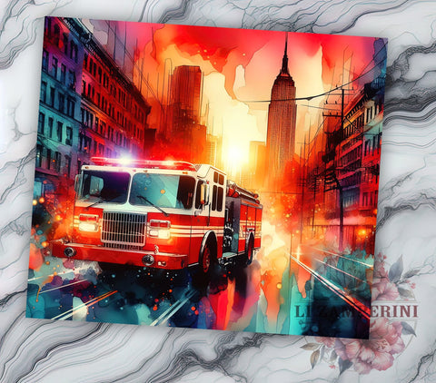 Fire Fighter 20oz Tumbler Wrap PNG, Firefighter Tumbler Png, Straight & Tapered Tumbler Wrap, Instant Digital Download Sublimation Li Zamperini 