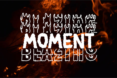 Fire Monogram Font Dm Letter Studio 