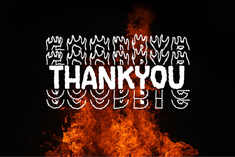 Fire Monogram Font Dm Letter Studio 