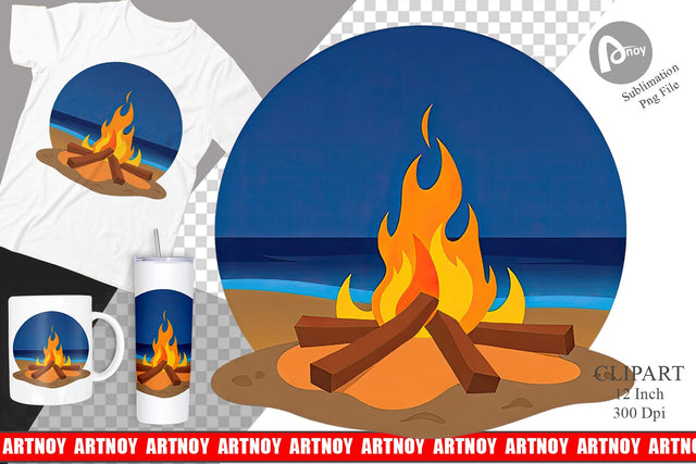Fire Pit Clipart Sublimation artnoy 